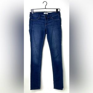 Hollister Women's Juniors Size 5R Blue Skinny Stretch Denim Jeans